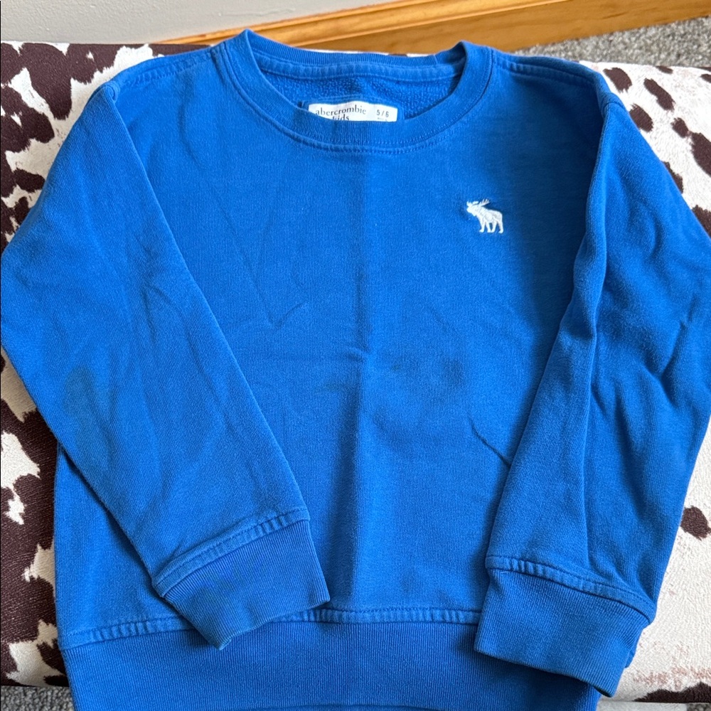 Abercrombie Kids Vibrant Blue Crewneck Sweatshirt